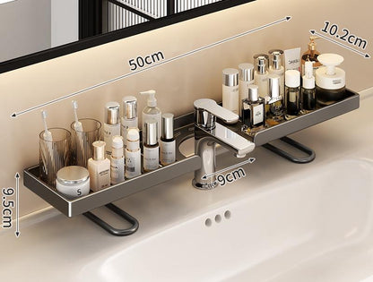 Vertical Faucet Storage Rack , No-Drill Organizer