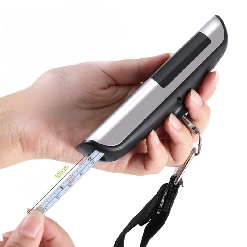 2 in 1 Portable Digital Luggage Scale for Travel With Tape measure