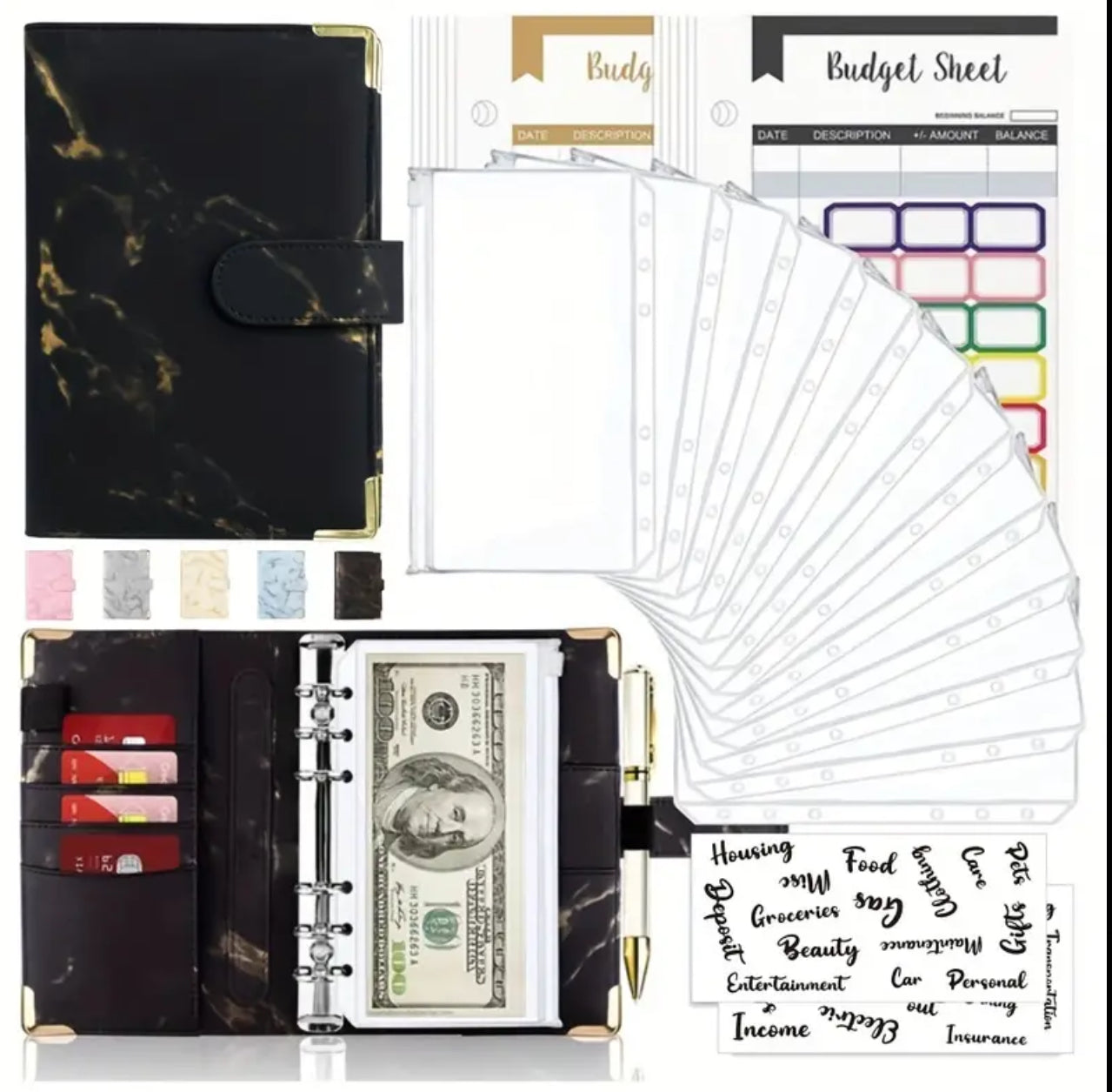 A6 money budget planner