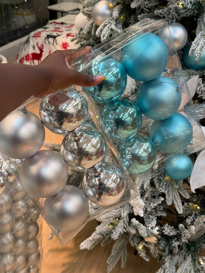 ❄️🩵 SNOWFALL BLUE CHRISTMAS BAUBLES 🩵❄️