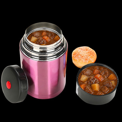 Stainless steel lunch box 800ml.