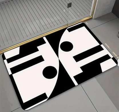 Geometric pattern door/bath mat