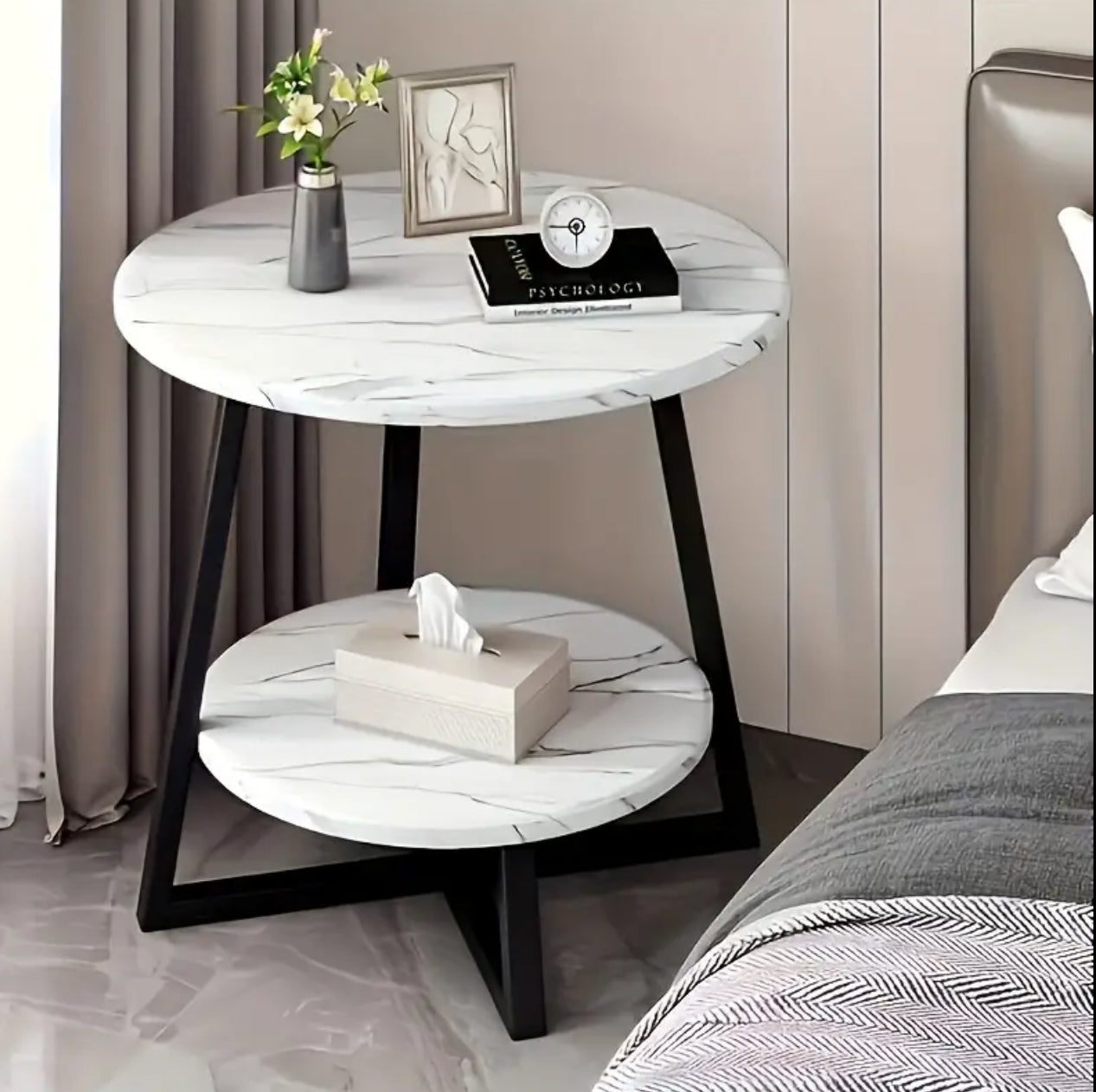 luxury double layered coffe side table