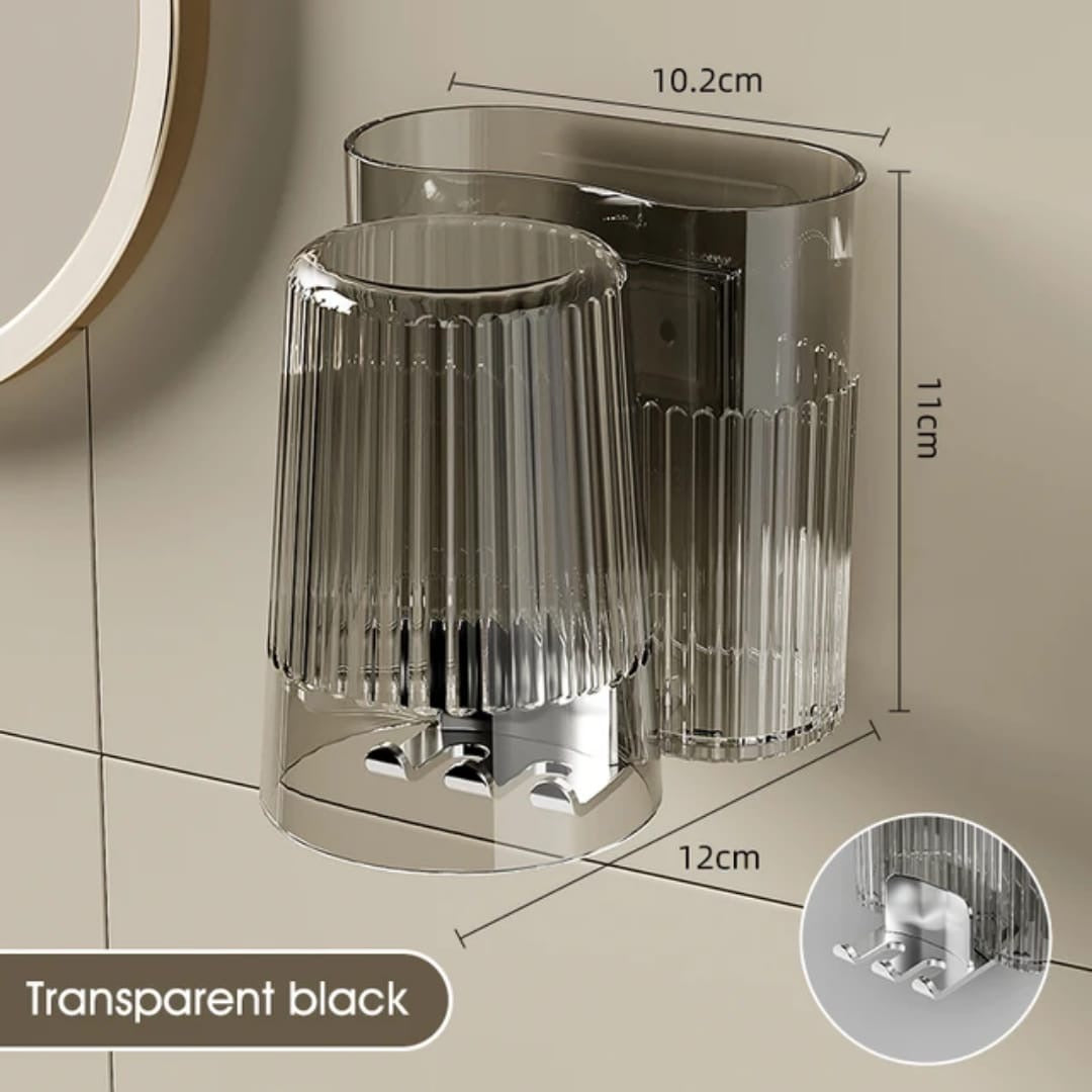 Toothbrush holders with gaggle cup.