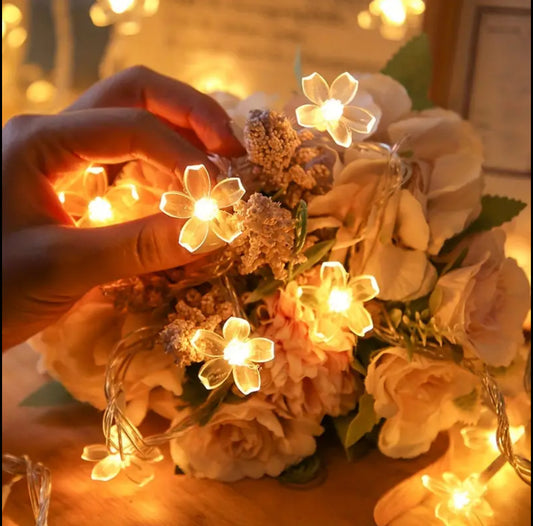 Flower shaped Christmas lights