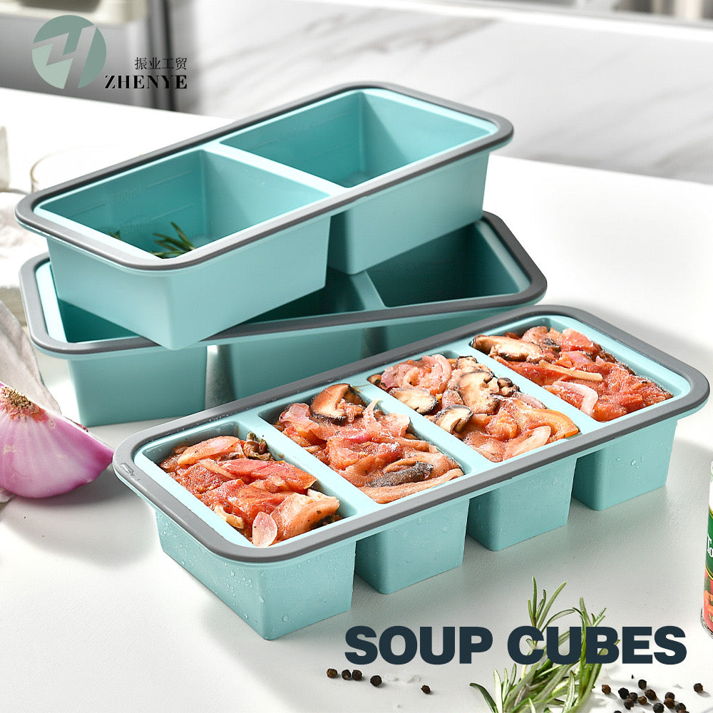 Silicone soup cubes