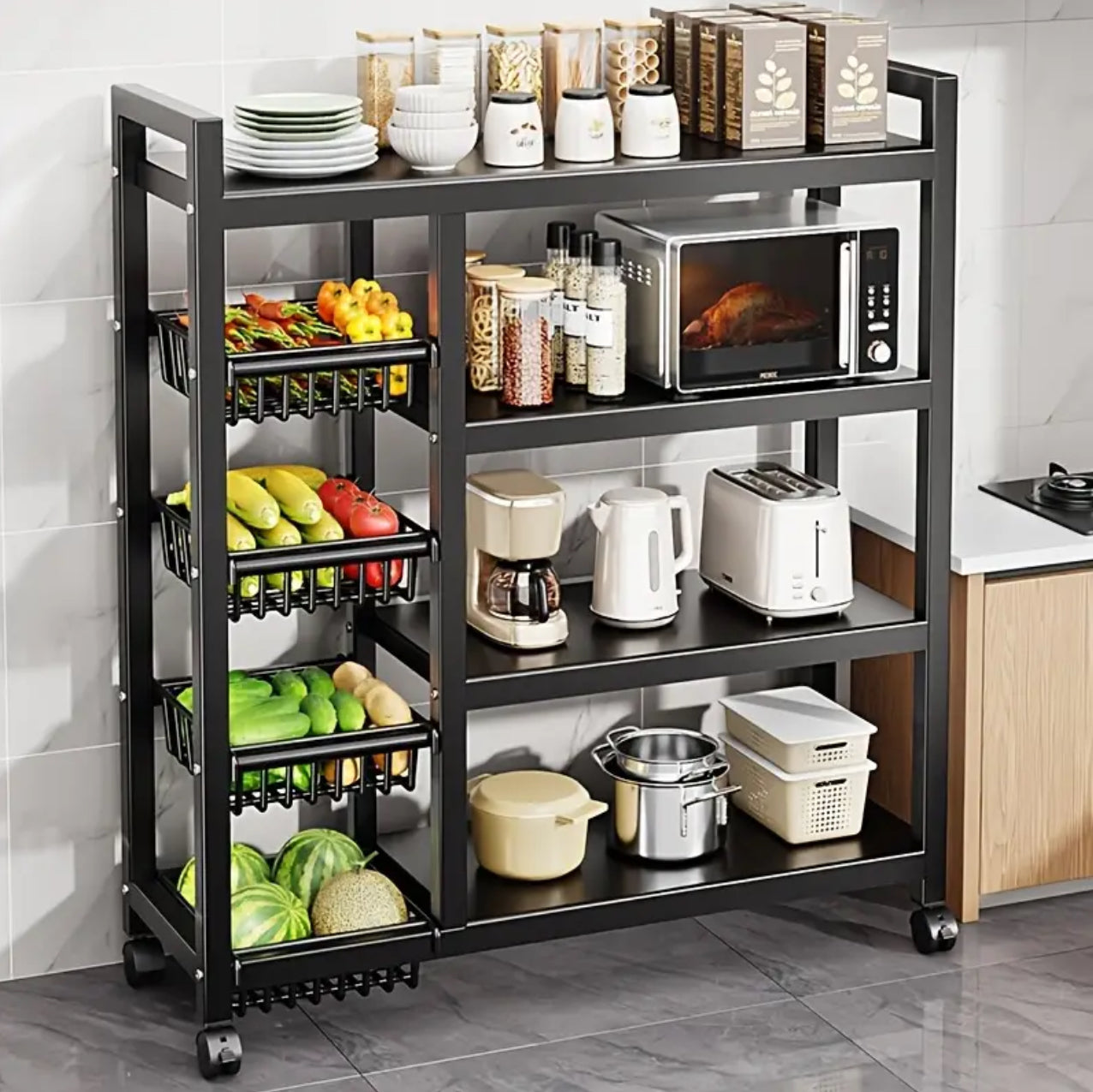 Multifunctional Strong metallic Kitchen rack