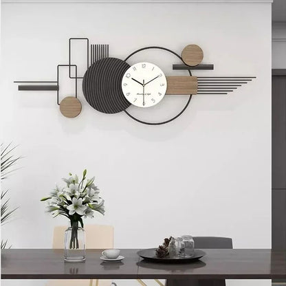 Long minimalist wall clock