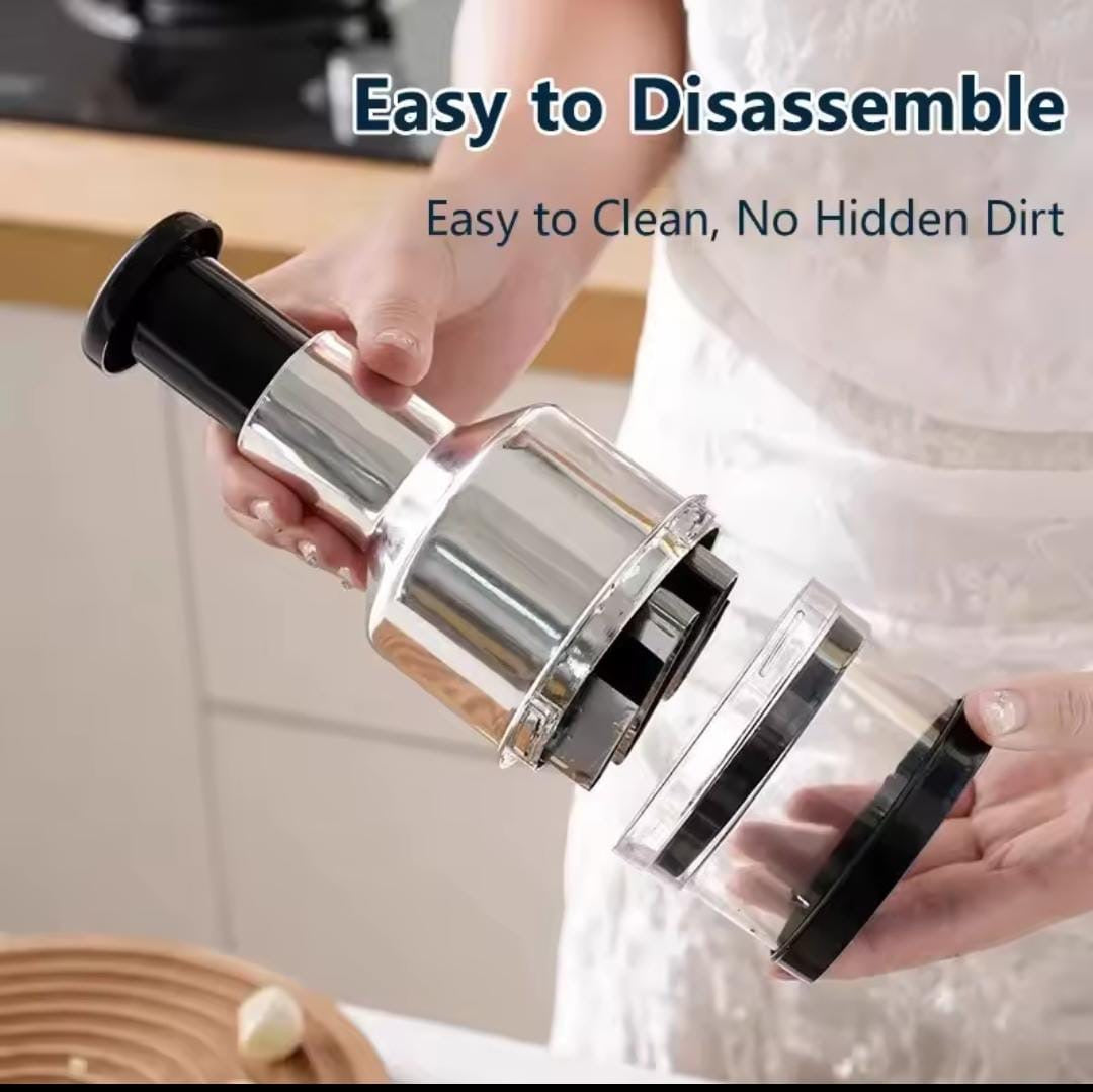 Multifunctional manual food chopper