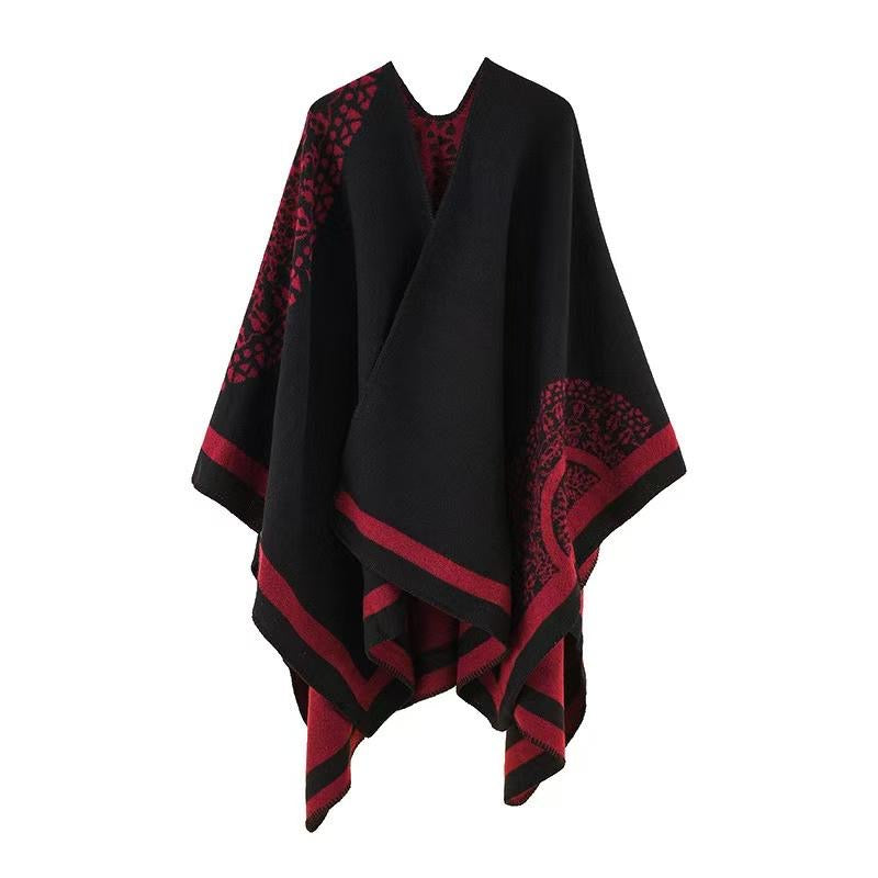Women's floral wrap shawl/poncho