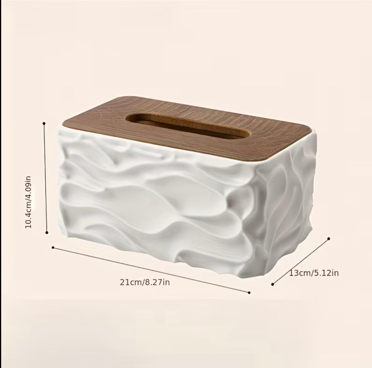 Luxury Wave Texture Tissue Box / Serviette Holder
