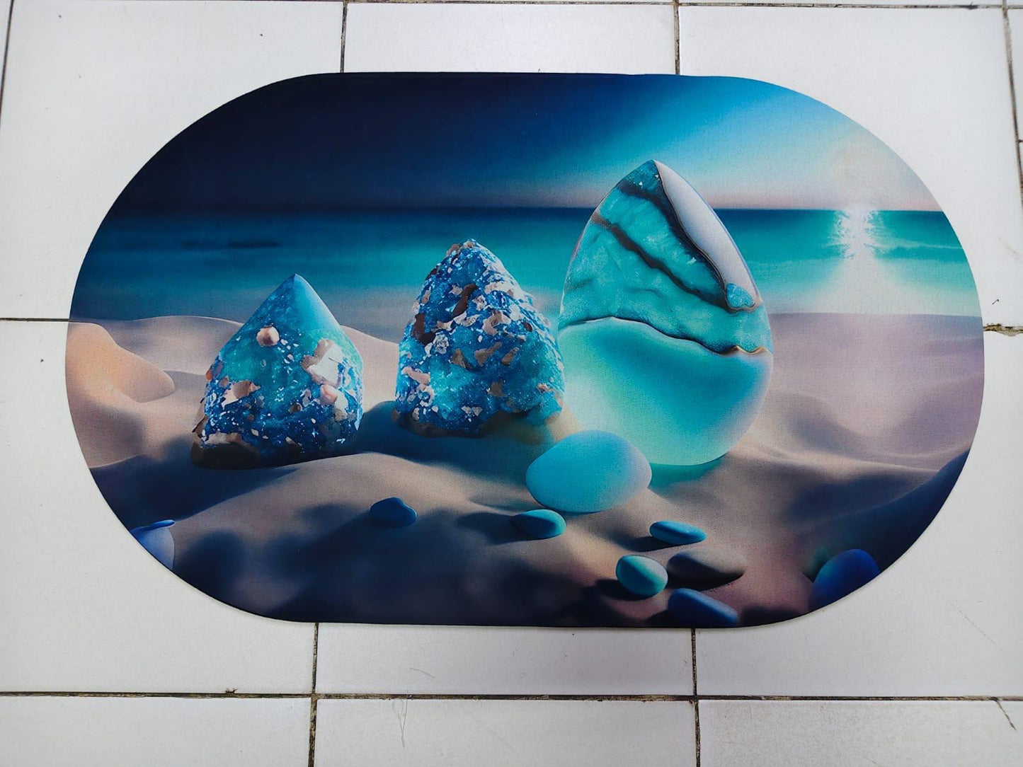 Rubber bathroom mats