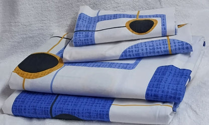 A pair of both printed pure cotton bedsheets