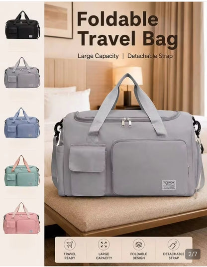 Solid Color Fitness Bag Dry and Wet Separation Yoga Bag