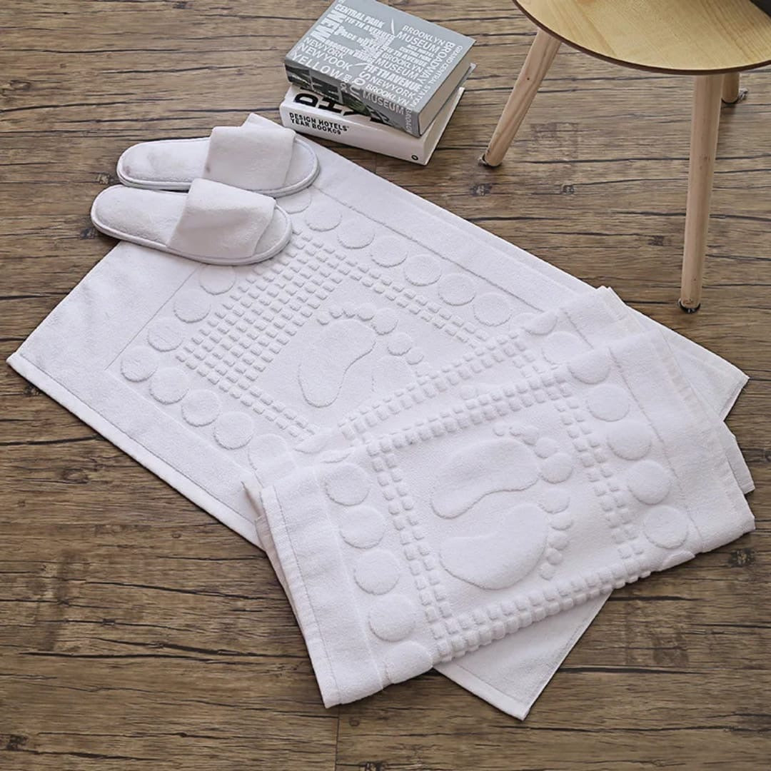 Foot step cotton bathroom mats