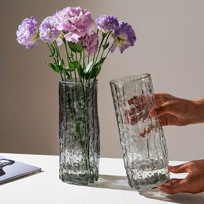 Modern creative dark  glass vase