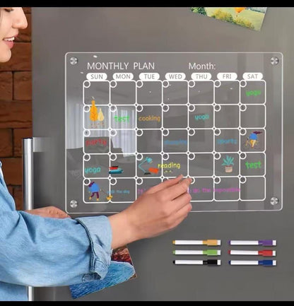 Magnetic Monthly fridge planner