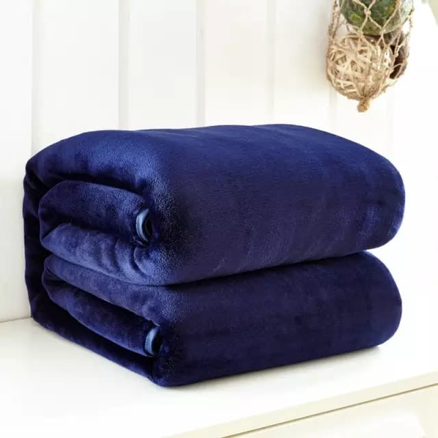 PLAIN CORAL FLEECE THROW BLANKET