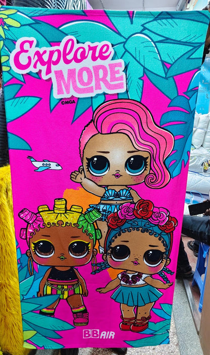 Cartoon themed towels