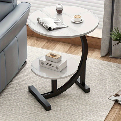 Nordic luxury double layer side table