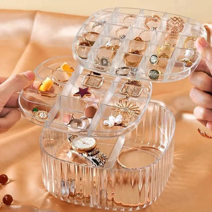 Jewellery storage box
3 layer acrylic  jewellery organiser