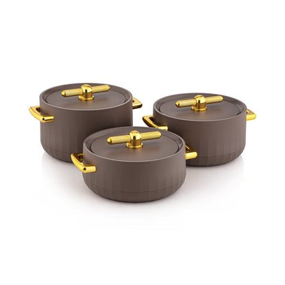 Round high quality insulated forever gold Hotpots