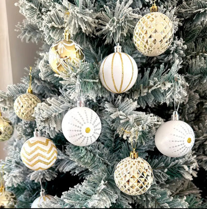 30pcs Christmas Ball  Christmas Hanging Pendants Xmas Round Balls Ornaments