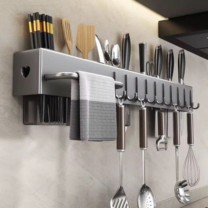 Multi functional carbon steel standing utensil holder