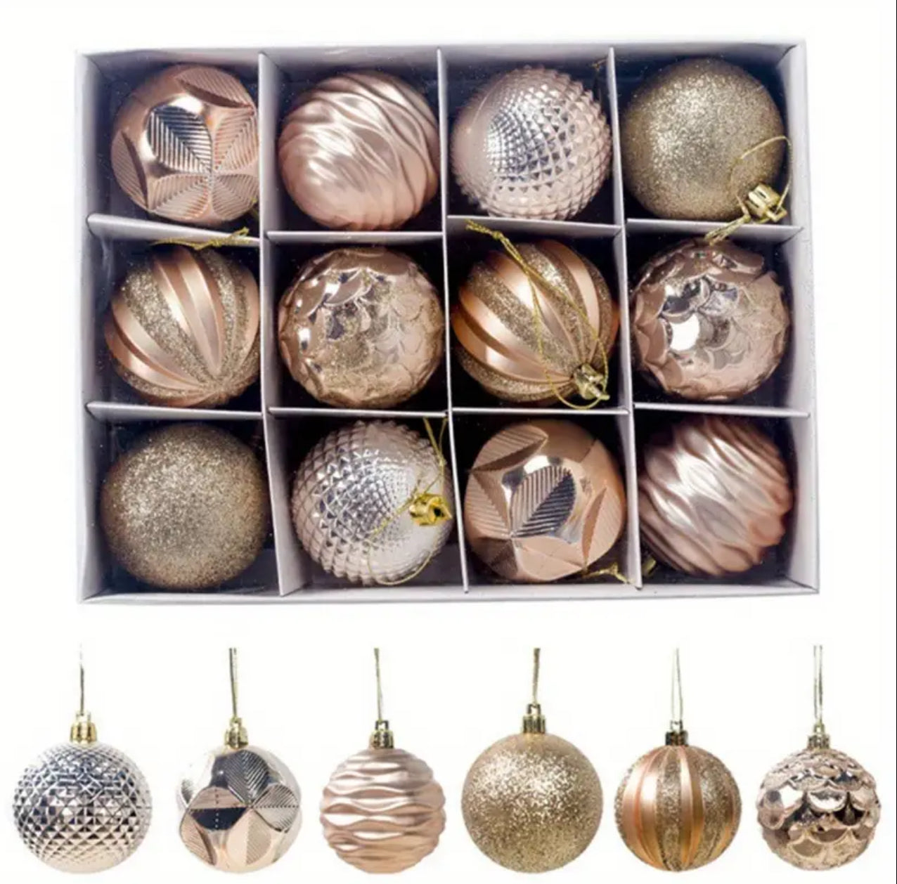 12pcs xmas balls set