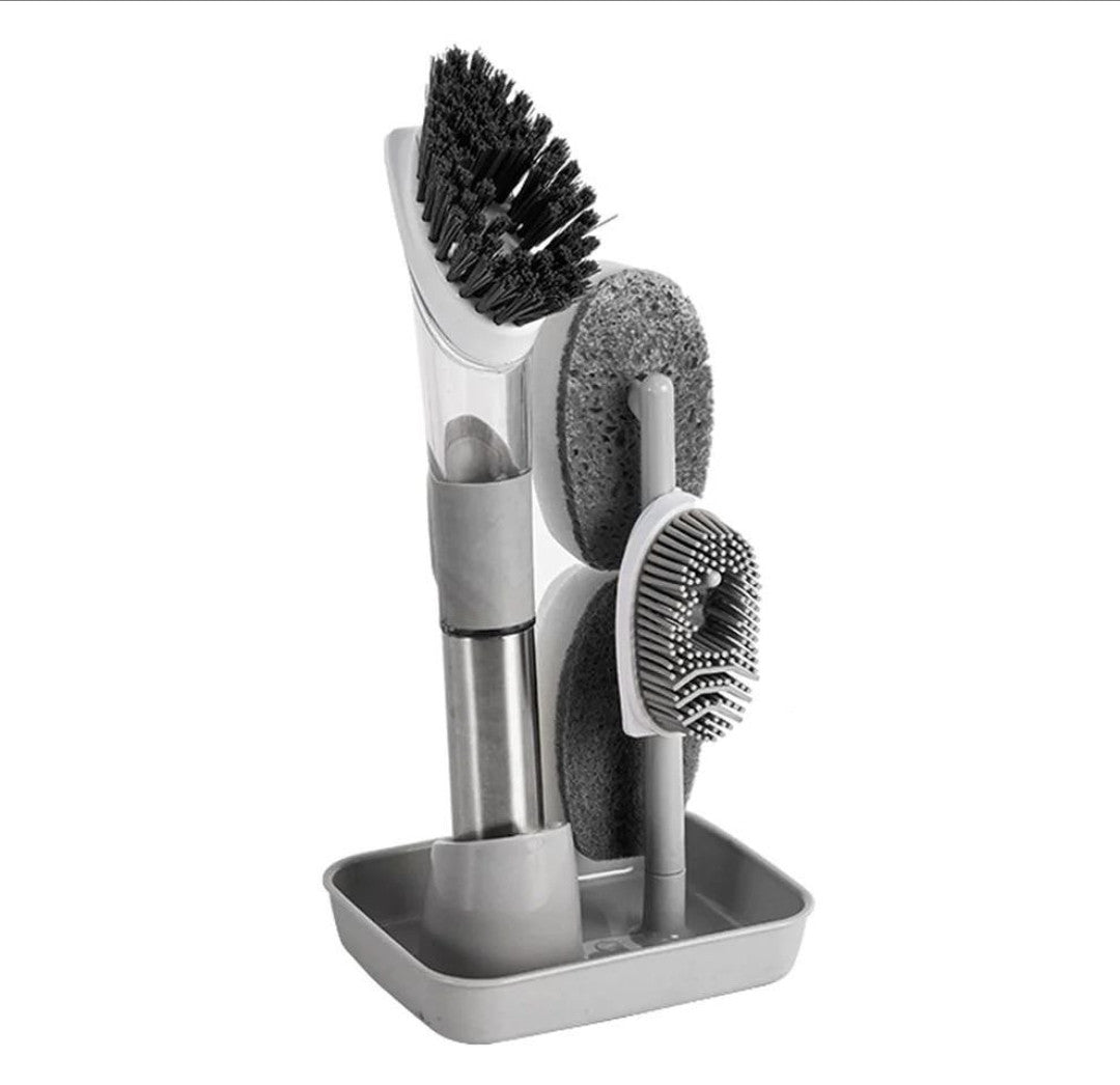 Soap dispensing Dish Brush Set