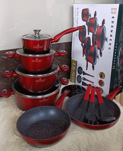 15pcs Edenberg cookware set