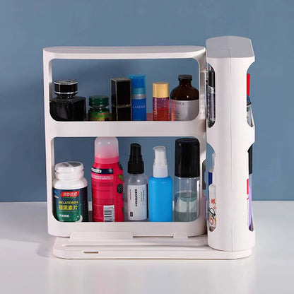 Pull out rotating spice rack