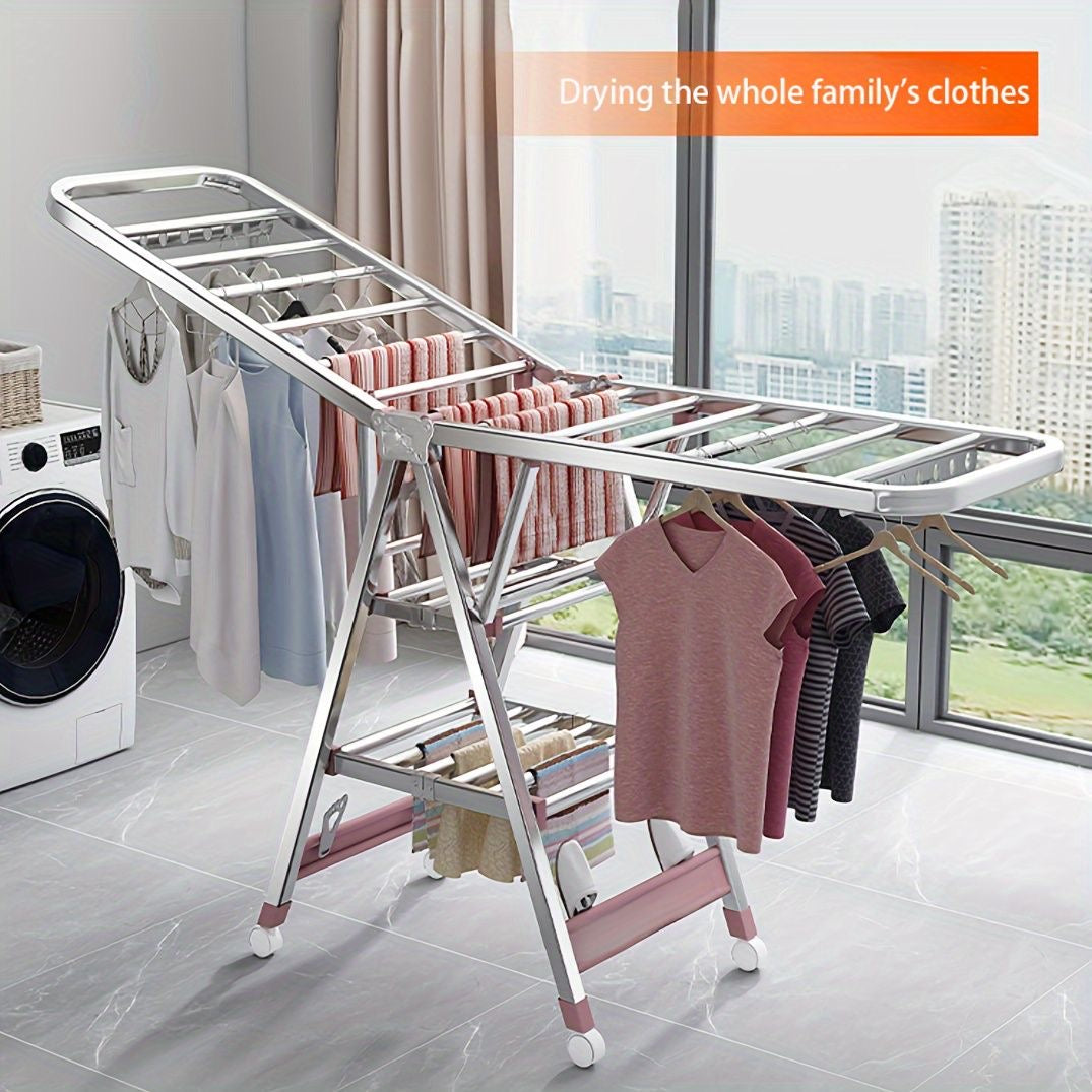 Movable Foldable/Portable LAUNDRY DRYING RACK