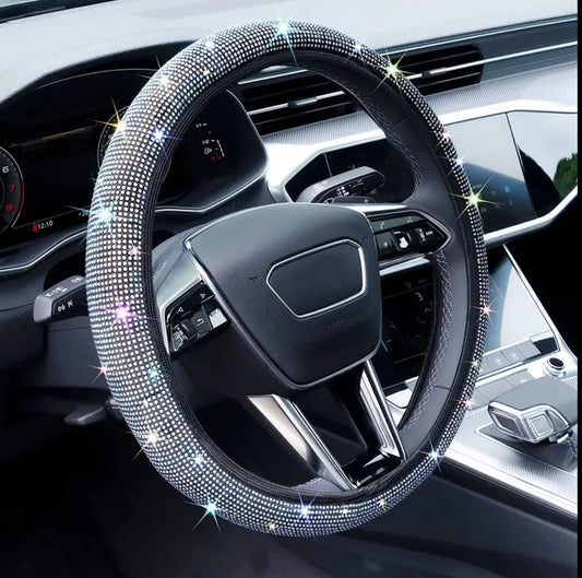 Fancy super stretching sparkling steering wheel cover