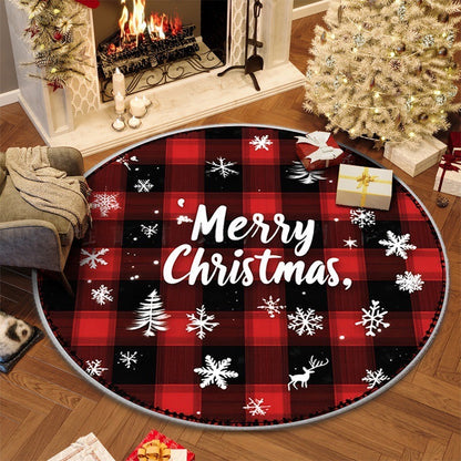 Christmas Circular Carpet