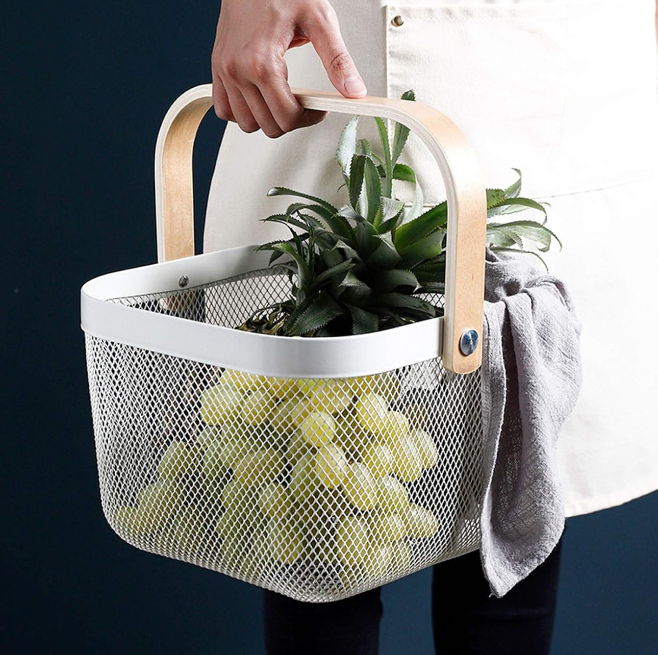 Pantry Storage/fruit basket with handles