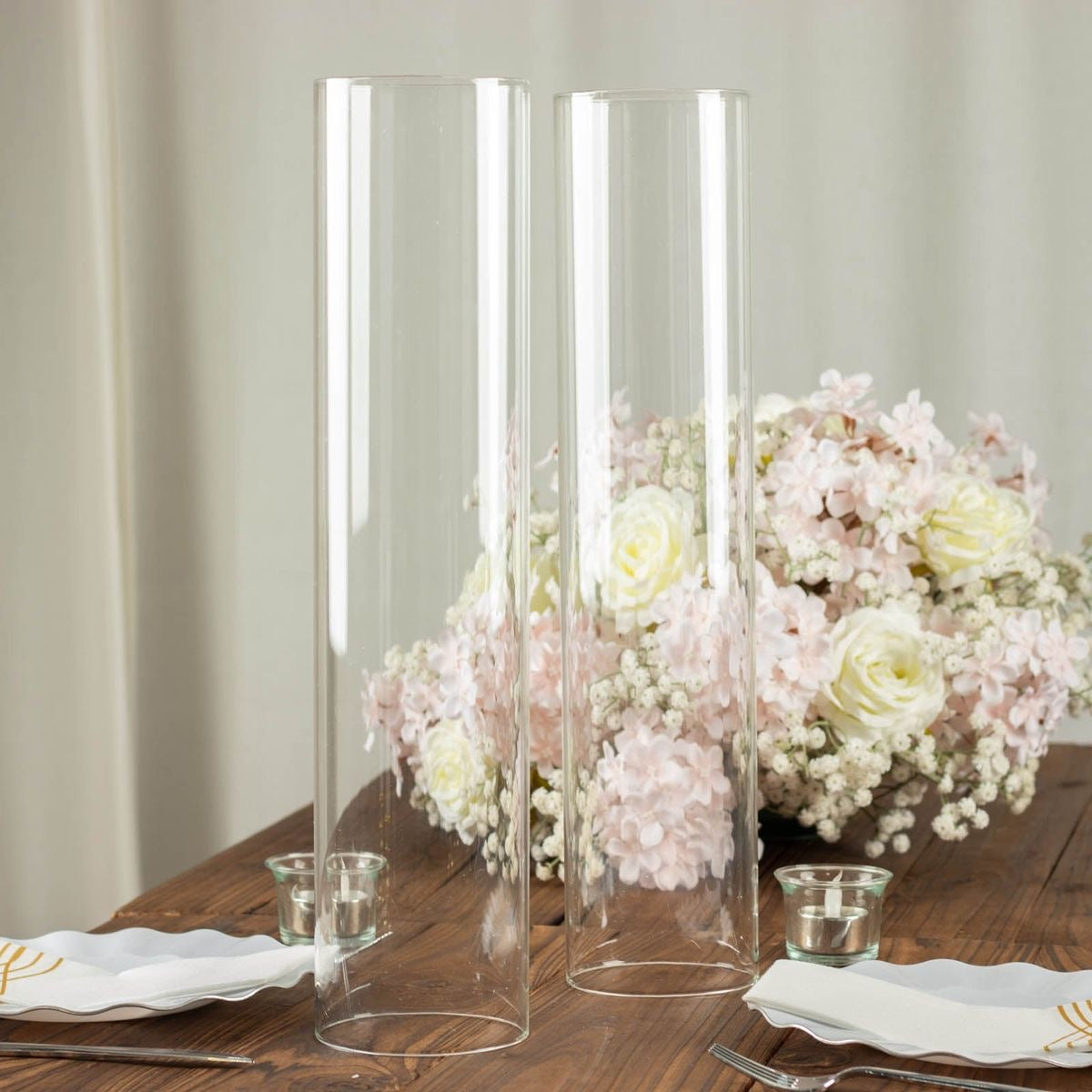 Modern creative clear  glass vase