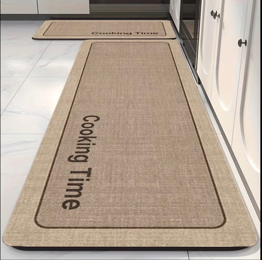 2pcs Rubber Bottom Anti-Slip Kitchen Mats
