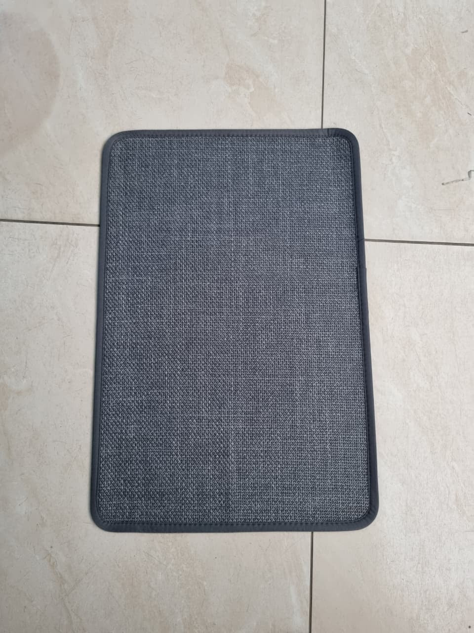Linen super absorbent bathroom mat