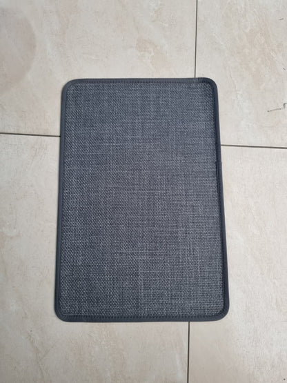 Linen super absorbent bathroom mat