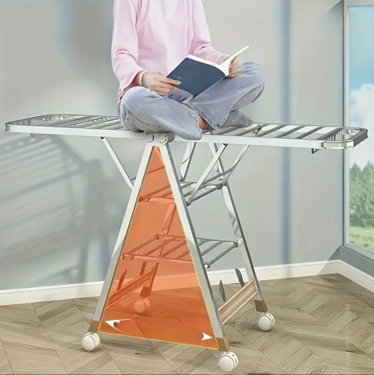 Movable Foldable/Portable LAUNDRY DRYING RACK