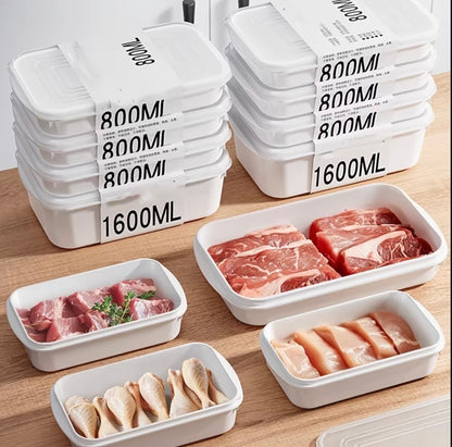 5pc set Freezer /fridge stackable food  storage containers .