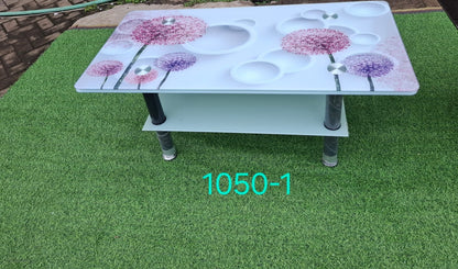 Glass top coffee table