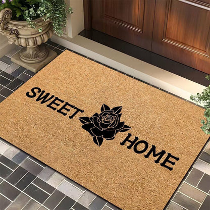 Novelty entry door mat