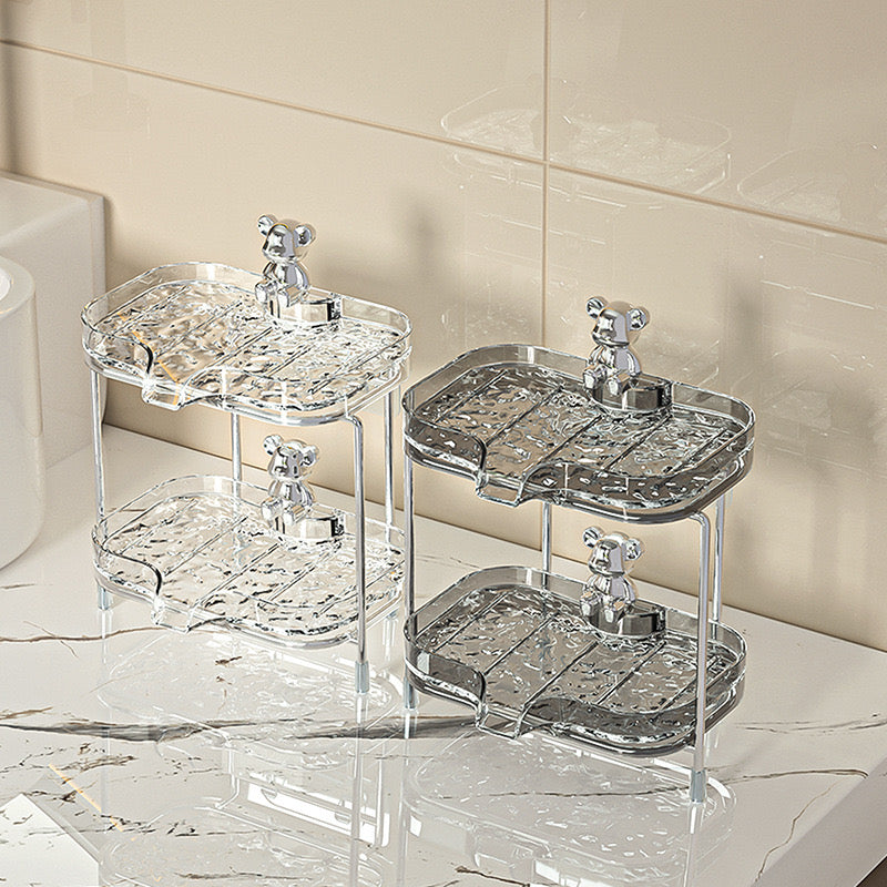 Light luxury double layer soap holder