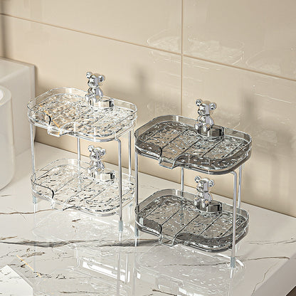 Light luxury double layer soap holder