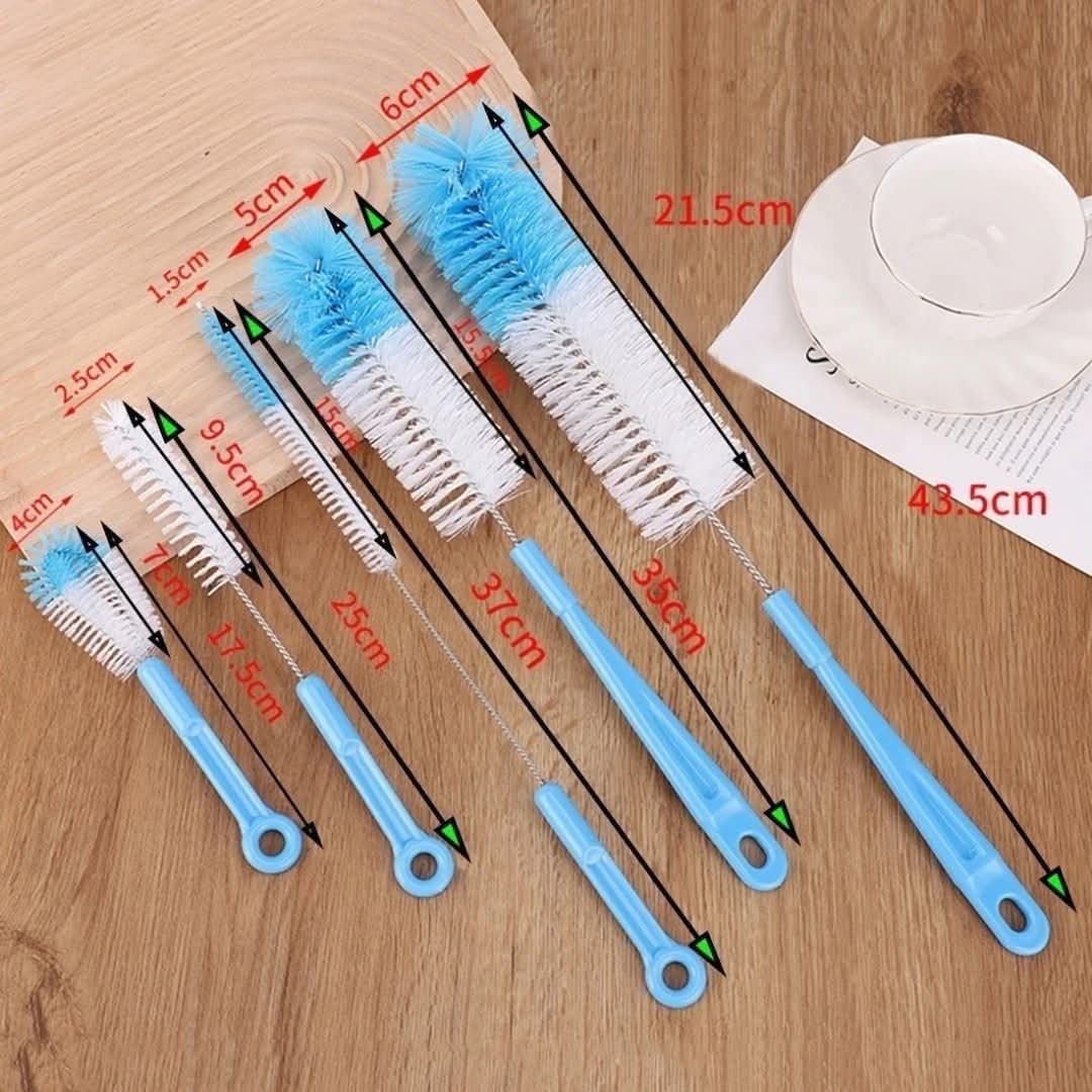 5 Pcs long bottle brush cleaner.