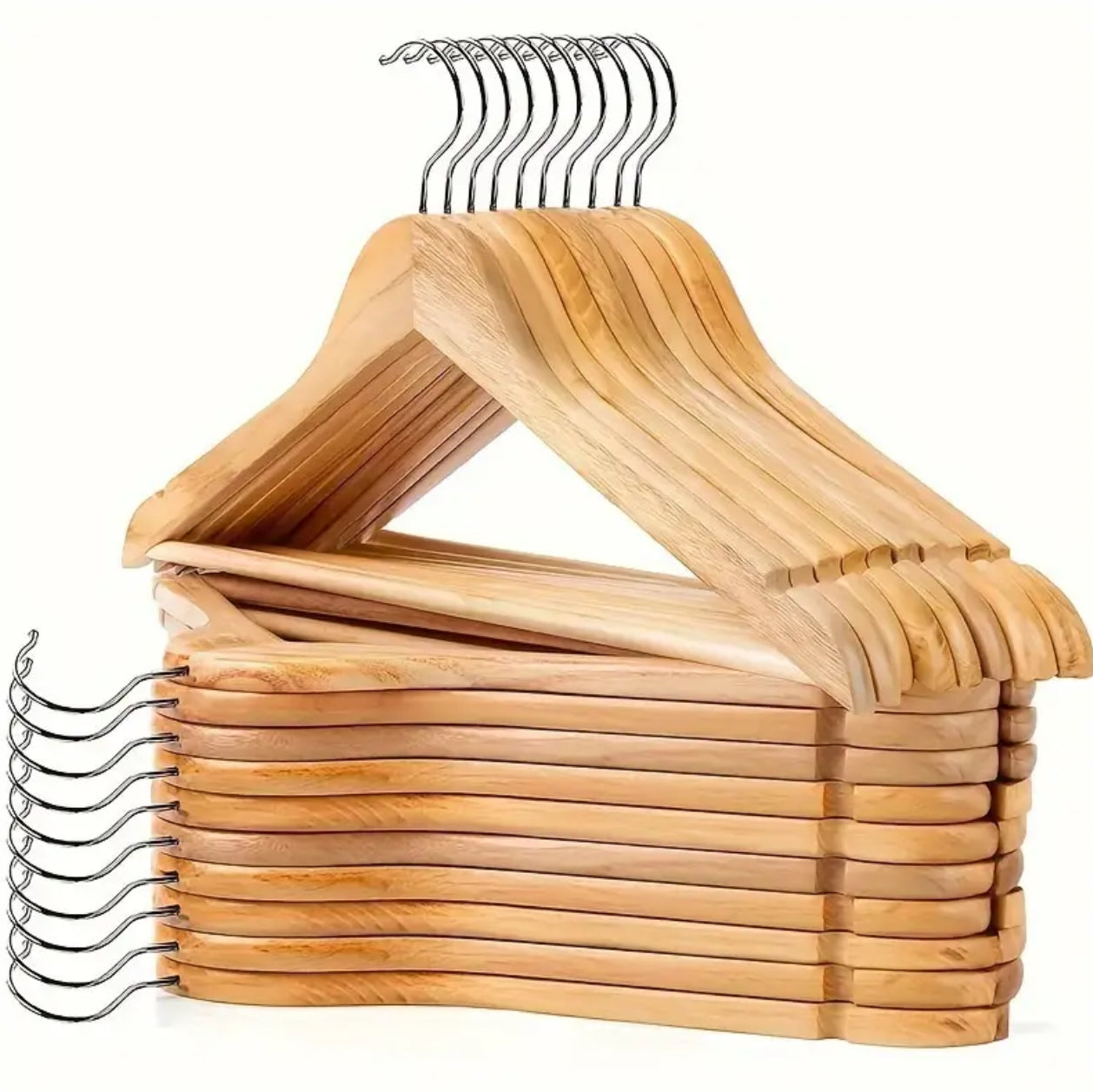 3pcs wooden hangers