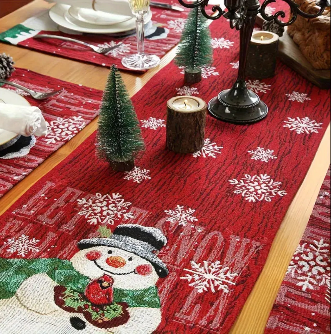 Christmas themed table runners