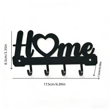 Aluminum Metal Wall Art No Drill Adhesive Key Holder Entryway Home Decor